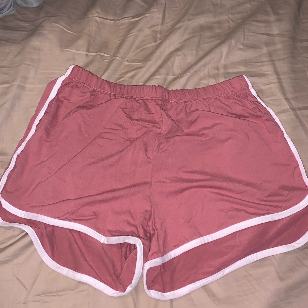 Pink athletic shorts